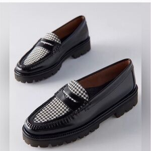 G.H. Bass&co houndstooth lug sole Weejuns